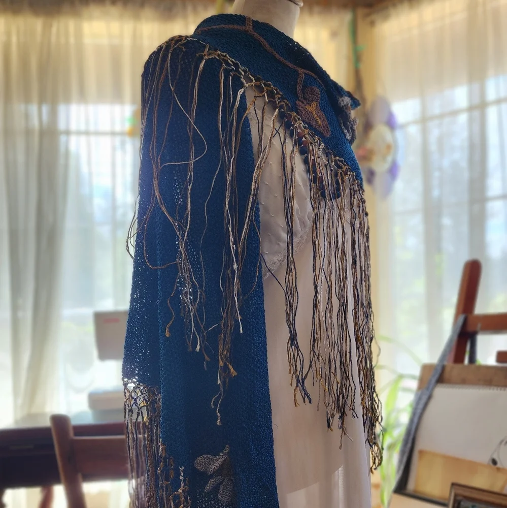 Vintage Antique 1930s piano shawl for emo fairy - Picture 4 of 16